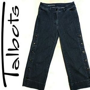 Talbot's High-Rise Wide Leg Crop